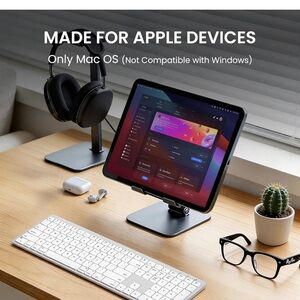 SABLUTE Bluetooth Keyboard and Mouse for Mac — 7-Color Backlit
